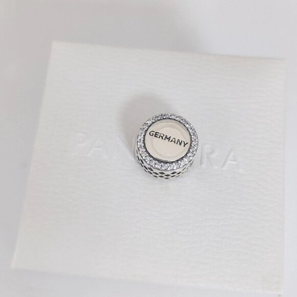 Pandora Germany Flag Bead Charm Exclusive Travel Pendant S925 Silver with box - Picture 4 of 9